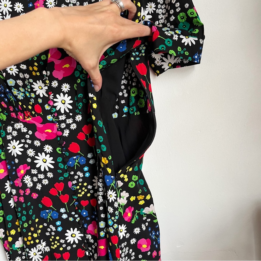 The Kooples Short Printed Dress with Buttonings - Picture 5 of 12